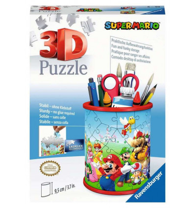 RAVENSBURGER Puzzel 3D - Pennenpot Super Mario