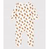 PETIT BATEAU Pyjama fluweel - uil - 6m