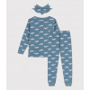 PETIT BATEAU Pyjama met masker - rover blauw - 4j.