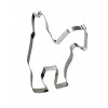 GOBEL Uitduwvorm klaaskoek - Sinterklaas op paard 20cmx15mm inox 12GO883908