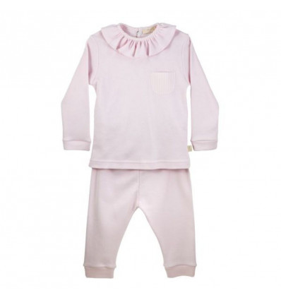 BABY GI Pyjama 2dlg - roze streep - 12m