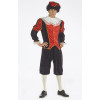 Kostuum Piet zwart/rood - 56