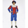 Kostuum Piet blauw/rood - 50