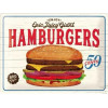 Tin sign 30x40cm - Hamburgers
