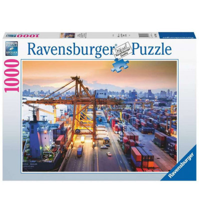 RAVENSBURGER Puzzel - Container haven van Hamburg 1000st