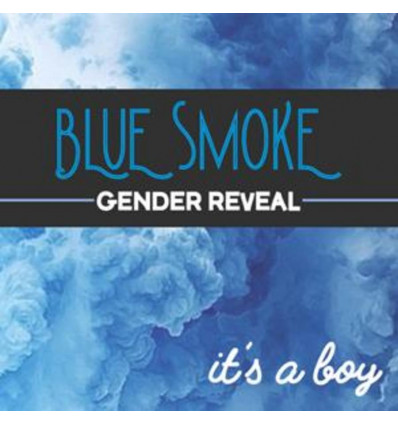 Gender reveal - blue smoke - blauwe rook