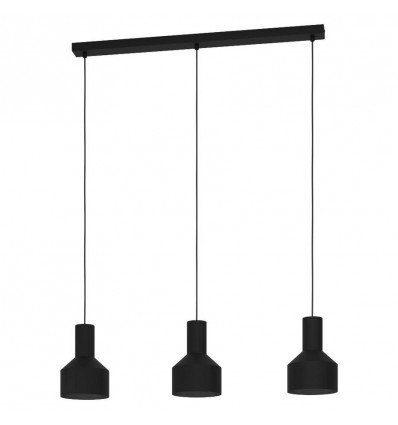Eglo CASIBARE Hanglamp - H1100 E27 3x40W - zwart