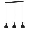 Eglo CASIBARE Hanglamp - H1100 E27 3x40W - zwart