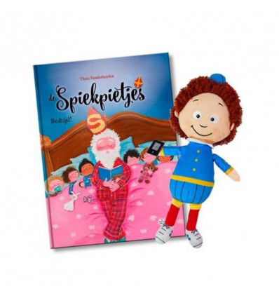De Spiekpietjes - Pakket boek Bedtijd! + pop jongen - Thais Vanderheyden