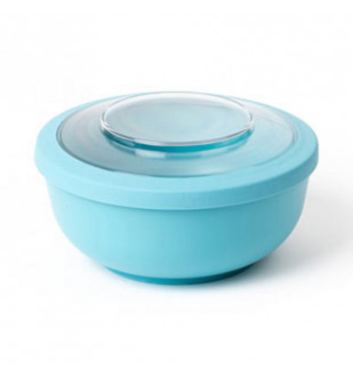DBP Amuse lunch bowl - medium 1L - blauw met transp. deksel
