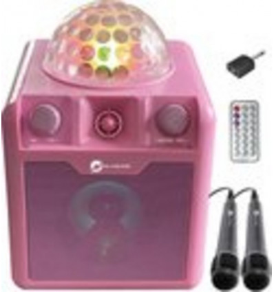 N-GEAR - Disco block 410PK - Bluetooth cube speaker - roze