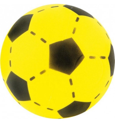 Zachte voetbal 20cm - geel/ zwart (Van Manen 720130)