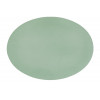 ZICZAC Leather Look placemat ovaal - 33x45cm - groen
