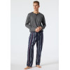 SCHIESSER Heren pyjama broek - d.blauw - 048