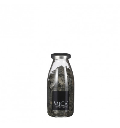 MICA Deco glimmer pebbles 20/30mm 250ml- d. grijs