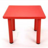 Tafel 62x62x52cm - rood pvc 10089261 kindertafel speeltafel