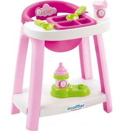ECOIFFIER Nursery - Hoge stoel voor pop met accessoires