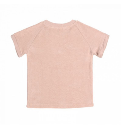 LASSIG t-shirt terry badstof - poeder roze - 98/104