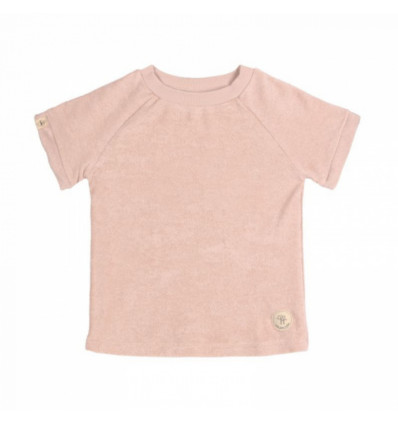 LASSIG t-shirt terry badstof - poeder roze - 62/68