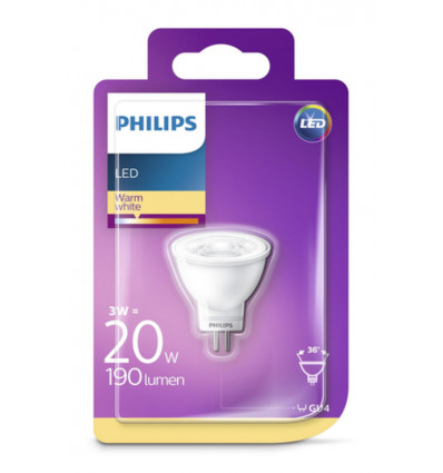 PHILIPS LED Lamp classic 20W MR11 GU4 WW ND SRT6 8718699774059