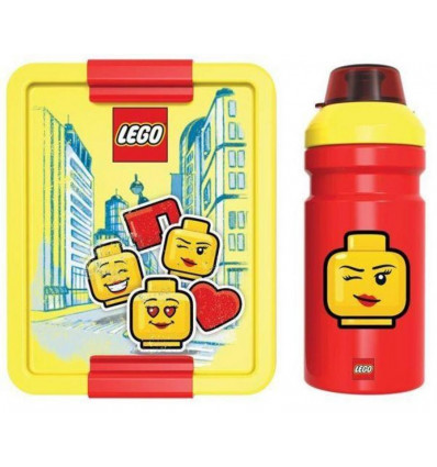 LEGO Lunch set - classic rood/ geel