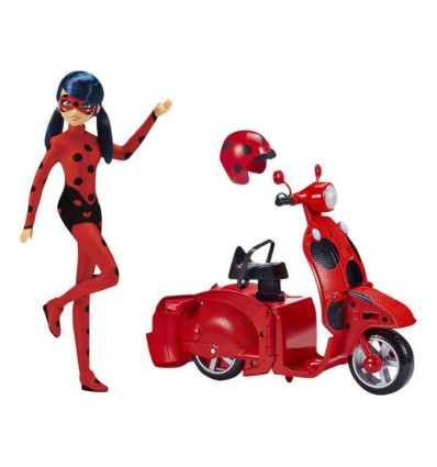 MIRACULOUS Scooter met pop Ladybug