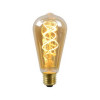 Lucide lamp ST64 E27/LED 5W- dimbaar dia 6 - amber