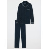 SCHIESSER Heren pyjama - d.blauw - 048