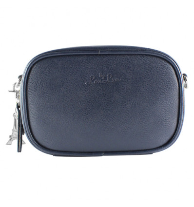 LOULOU Elite pouch - silver/navy