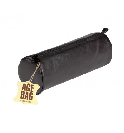 CLAIREFONTAINE Age bag - Pennenzak rond 22x8cm - marron