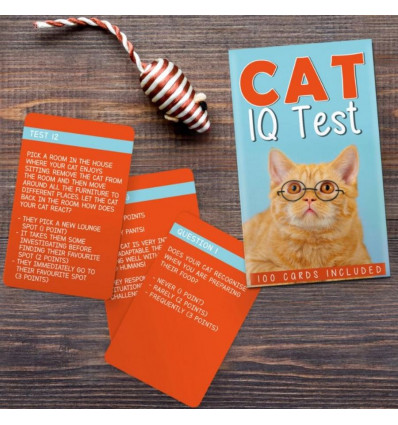 GIFT REPUBLIC Cat IQ test - Engelse taal 372371