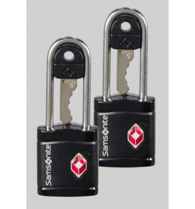 Samsonite GLOBAL TA key lock TSA - zwart 2 sloten met sleutel