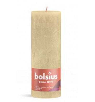 BOLSIUS Stompkaars - 19x6.8cm- oat beige rustiek