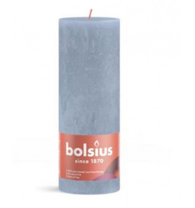 BOLSIUS Stompkaars - 19x6.8cm - sky blue rustiek
