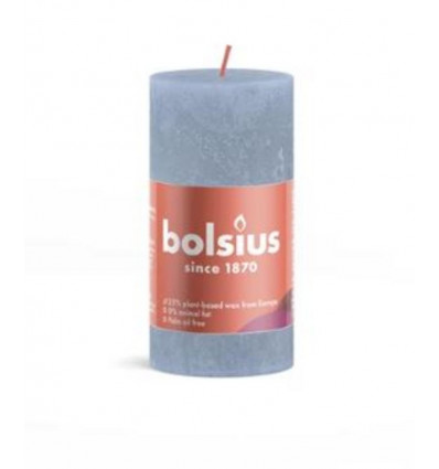 BOLSIUS Stompkaars - 10x5cm - sky blue rustiek