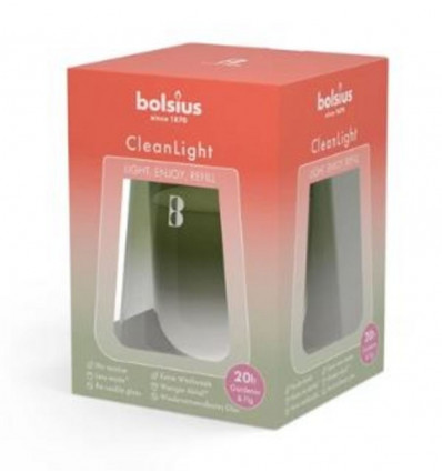 BOLSIUS CleanLight starterkit glas+kaars
