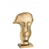 JLINE Decofiguur masker op voet - L 26x 11x39cm - goud