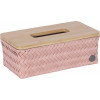Handed By TOP FIT tissuebox - 27x15x10cm- copper blush