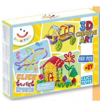 Spaghetteez 160st.- Flexibele bouwstaaf educatief speelgoed vanaf 4 jaar