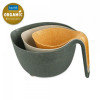 Koziol MIXXX set/3 bowls - nature wood/ desert sand/ ash grey