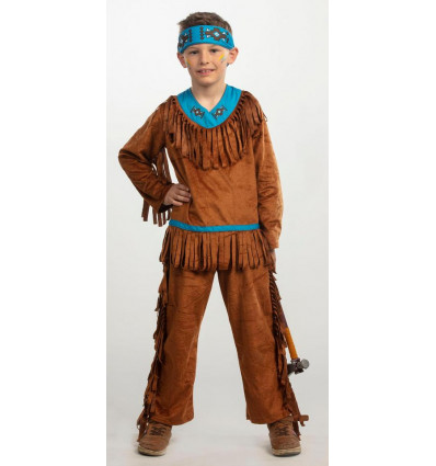 Verkleed kostuum indiaan jongen - 140