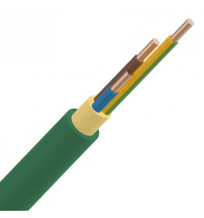 Kabel XGB 3G1.5 - per meter - groene kabel zonder halogeen