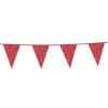 FIESTA vlaggenlijn 6m - rood glitter