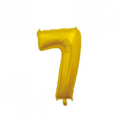 FIESTA Folie ballon '7' - 66cm - goud