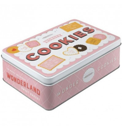 Tin box flat - Vlag wonder cookies
