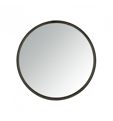 Pomax BOUDOIR spiegel - S dia 25cm - ronde spiegel zwarte rand metaal