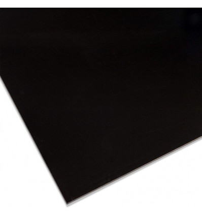 CV Acrylplaat zonder gaatjes - 3x100x150mm - zwart