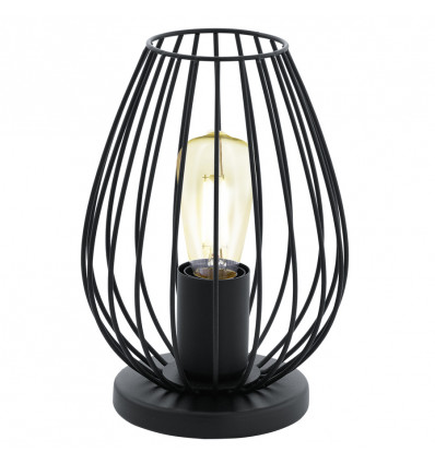 Eglo NEWTON - Tafellamp E27 - H230 D160 - zwart - vintage
