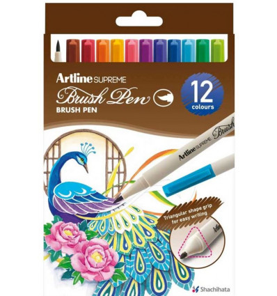 ARTLINE SUPREME Brush pen - 12 stuks