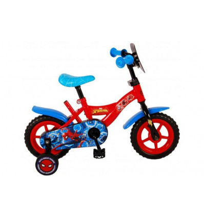 VOLARE Spiderman fiets 10inch - rood